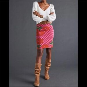 Anthropologie Blossom Sweater Mini Skirt NWT